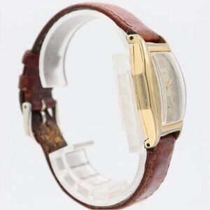 Vintage 25mm Elgin Barrel Men's Mechanical Wristwatch 526 USA Gold Filled